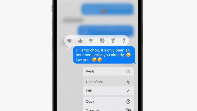 Edit IMessage feature