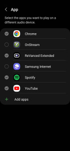 Samsung Separate App Sound